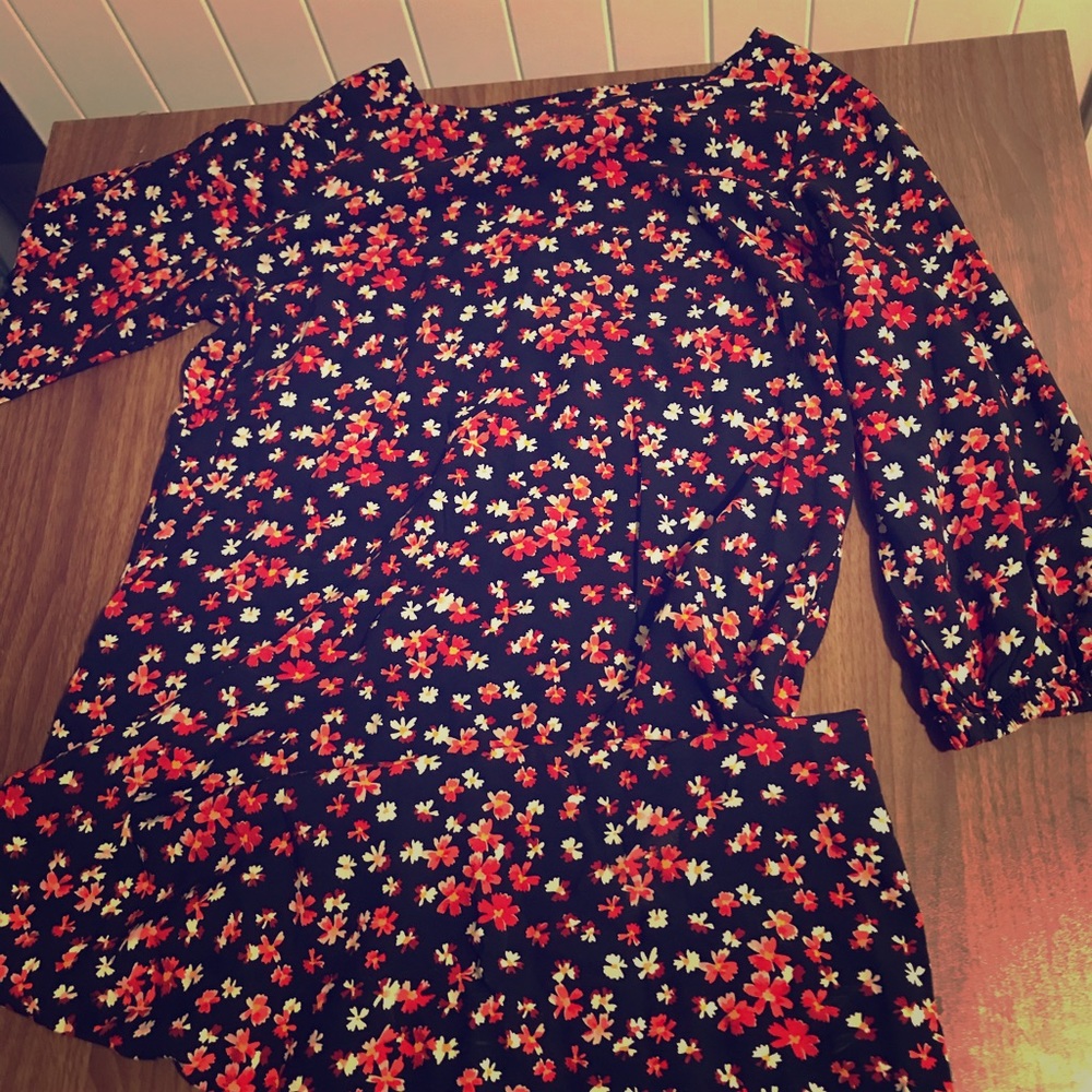 Fall floral dress from Gap